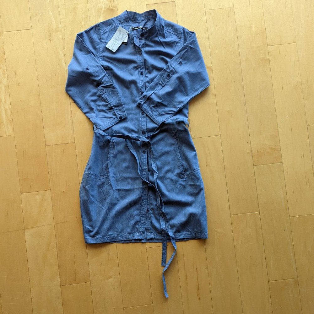 NWT Nau Tencel chambray shirt dress